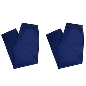 NWOT | 2 Pair Navy Blue Soft Stretch Knit Capri Pants Loungewear | S/M